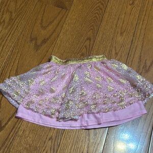 Healthtex Pink and Gold Skirt Toddler Size 3T